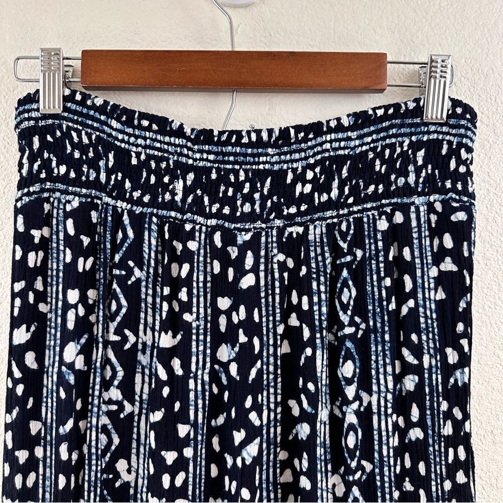 Free People Elena blue print wide‎ leg pants size S - Picture 6 of 14
